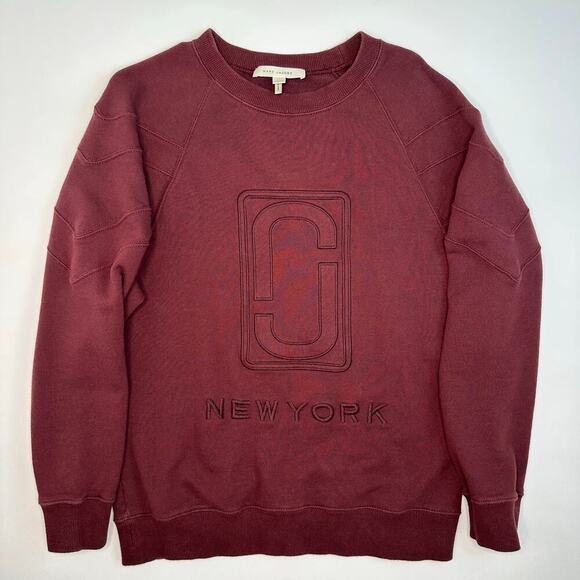 Marc Jacobs Maroon Embroidered Sweatshirt - Picture 1 of 7